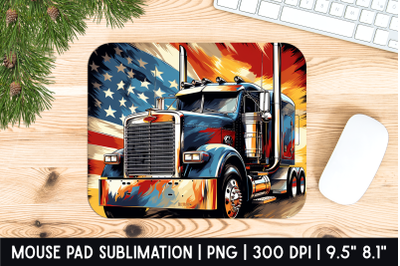 USA Truck Mouse Pad Sublimation Designs | Mousepad