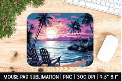 Beach Mouse Pad Sublimation Designs | Mousepad