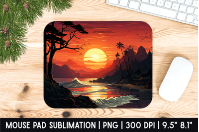 Sunset Mouse Pad Sublimation Designs | Mousepad