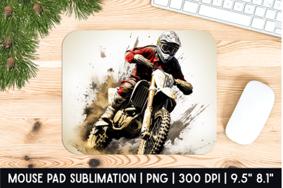 Bike Racer Mouse Pad Sublimation Designs | Mousepad