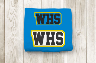 WHS High School Initials | Embroidery