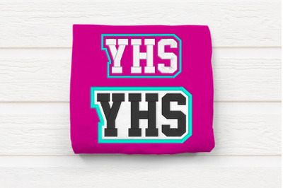 YHS High School Initials | Embroidery