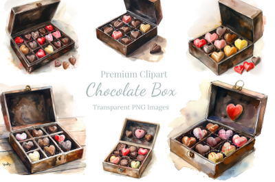 Chocolate Box Valentines Day Clipart