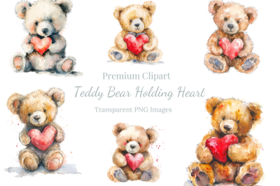 Teddy Bear Valentine&#039;s Day Clipart