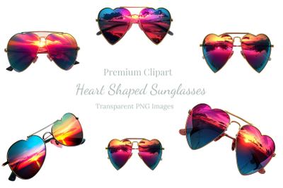 Heart Sunglasses Valentine&#039;s Day Clipart