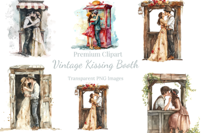 Kissing Booth Valentine&#039;s Day Clipart