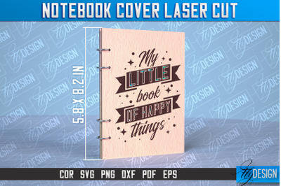 Notebook Cover Laser Cut | Notebook Cover Design | CNC File