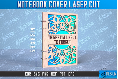 Notebook Cover Laser Cut | Notebook Cover Design | CNC File