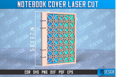 Notebook Cover Laser Cut | Notebook Cover Design | CNC File