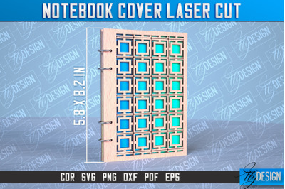 Notebook Cover Laser Cut | Notebook Cover Design | CNC File