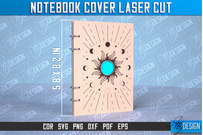 Notebook Cover Laser Cut | Notebook Cover Design | CNC File