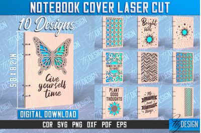 Notebook Cover Laser Cut | Notebook Cover Design | CNC File