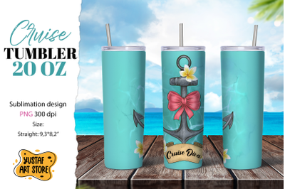 Cruise tumbler sublimation design. Cruise diva