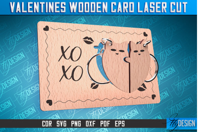 Valentine&#039;s Wooden Card Laser Cut | Valentine&#039;s Keychain Design | CNC