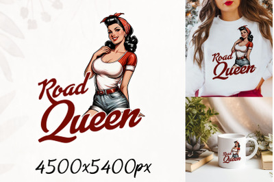 Road Queen Retro Pin-Up