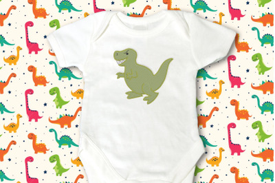 Mini T-Rex Dinosaur | Embroidery