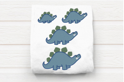 Mini Stegosaurus Dinosaur | Embroidery
