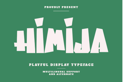 Himija Playful Display Typeface