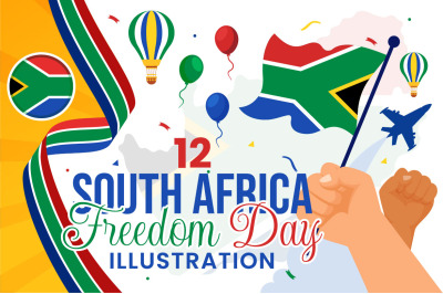 12 South Africa Freedom Day Illustration