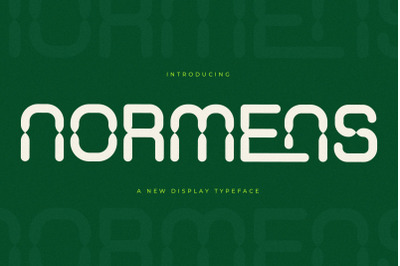 Normens - New Display Typeface