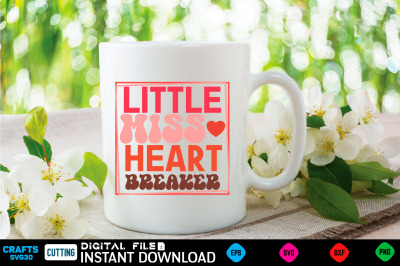 little miss heart breaker svg design