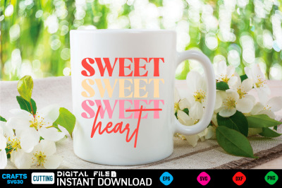 sweet heart svg design