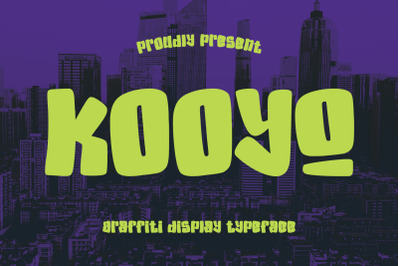 Kooyo Graffiti Display Typeface
