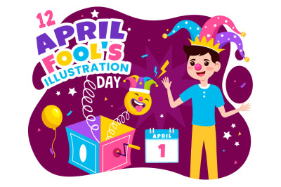 12 Happy April Fools Day Illustration