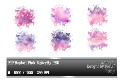 Masked Butterfly PNG Layer