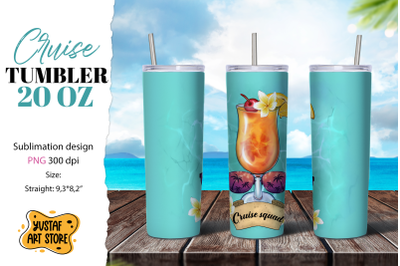 Cruise tumbler sublimation. Cruise squad. Vacation tumbler