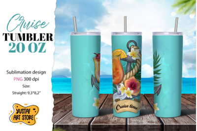 Cruise tumbler sublimation. Cruise time. Vacation tumbler