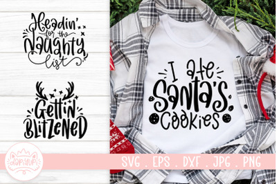 Funny Christmas Quotes SVG Cut File