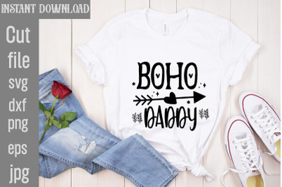 Boho Daddy SVG cut file,Boho svg bundle, boho svg, flower svg, moon ph