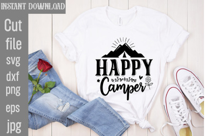 Happy Camper SVG cut file&2C;Boho svg bundle&2C; boho svg&2C; flower svg&2C; moon