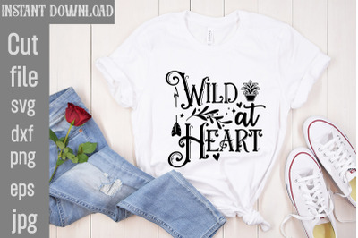 Wild at Heart SVG cut file&2C;Boho svg bundle&2C; boho svg&2C; flower svg&2C; moon