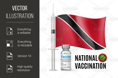 Immunization Icon of Trinidad and Tobago