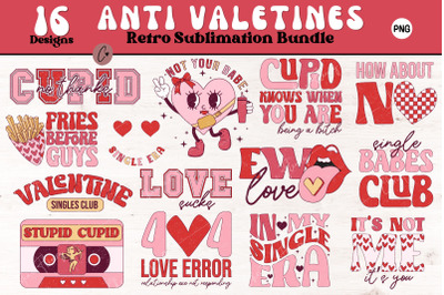 Retro Anti Valentines Sublimation Bundle