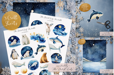 Printable Craft Sheets - Arctic Animals Theme
