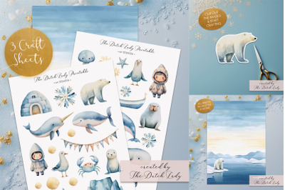 Printable Craft Sheets - Arctic Life Theme