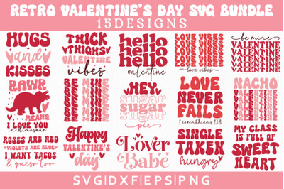 Retro Valentine&#039;s Day SVG Bundle