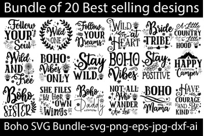 Boho SVG Bundle&2C;Boho svg bundle&2C; boho svg&2C; flower svg&2C; moon phases svg