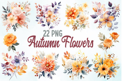 Watercolor Autumn Clipart Background