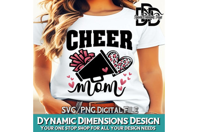 Cheer Mom svg, dxf eps png, megaphone svg, pom pom svg, pompom, cheer