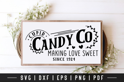 Cupid Candy Co&2C; Farmhouse Valentine SVG
