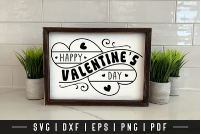 Happy Valentine&amp;&23;039;s Day Farmhouse Sign SVG