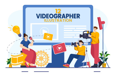 12 Videographer Illustration