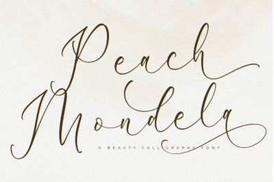Peach Mondela - Beauty Calligraphy Font