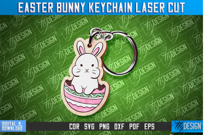 Easter Keychain Design |Easter Bunny Keychain Laser Cut | Happy Easter