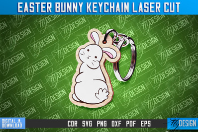 Easter Keychain Design |Easter Bunny Keychain Laser Cut | Happy Easter