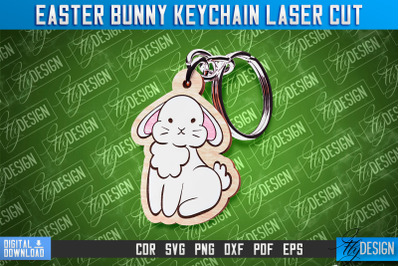 Easter Keychain Design |Easter Bunny Keychain Laser Cut | Happy Easter